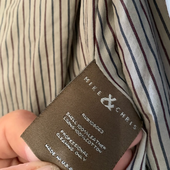 Designer Turquoise Lambskin Leather Jacket - Picture 6 of 7